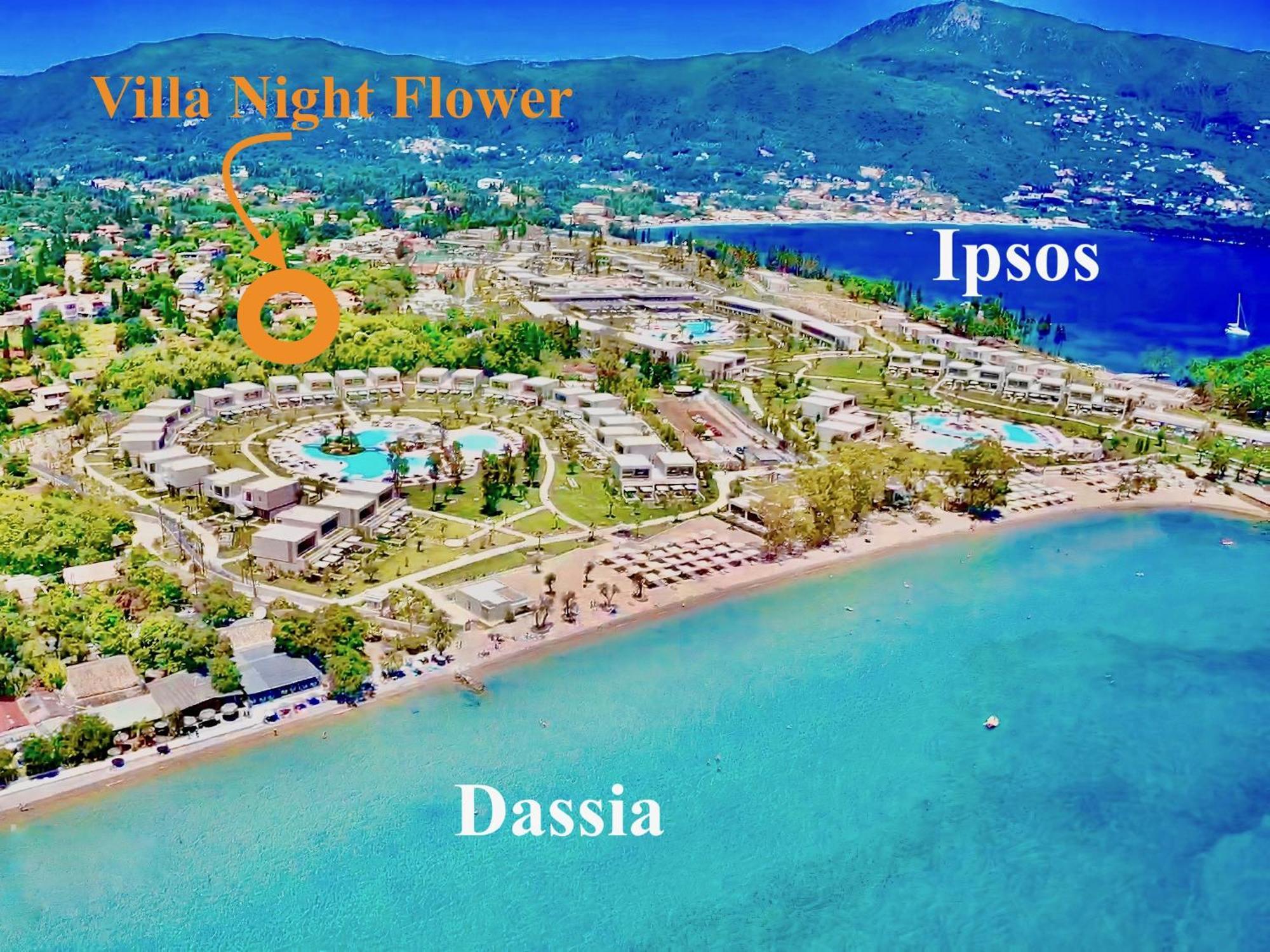 Beach Villa Night Flower With Private Pool By Dadovillas Dassia  Extérieur photo